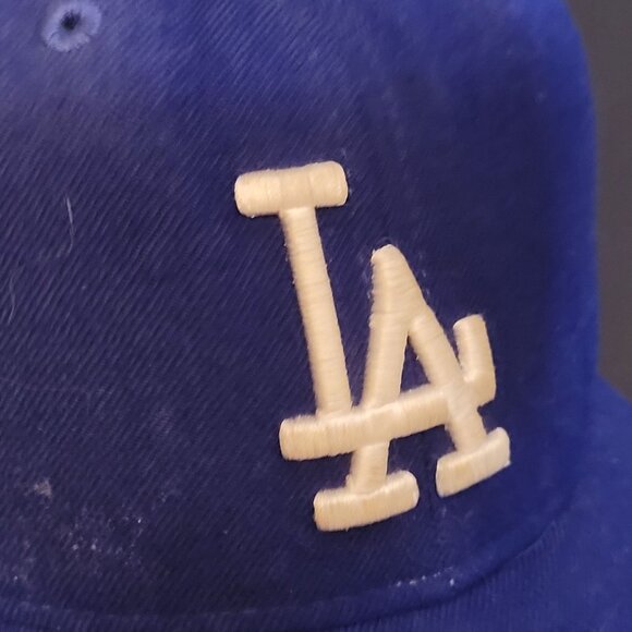 Vintage LA Dodgers Wool Hat USA 59 50 New Era Authentic Diamond Collection - Picture 3 of 15